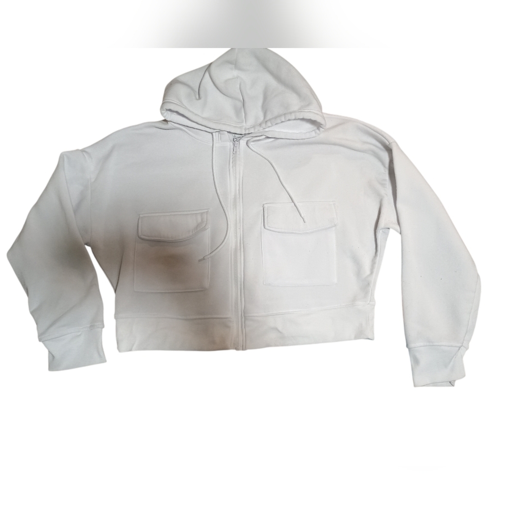 Rue21 Soft White Polyester Hoodie